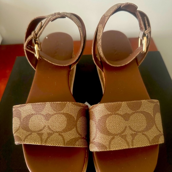 Coach Shoes - Coach logo sandals size 8 1/2